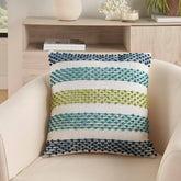 Nourison outdoor pillows VJ062-BLMTC-18X18IN